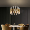 Candelabro LED moderno e luxuoso em vidro